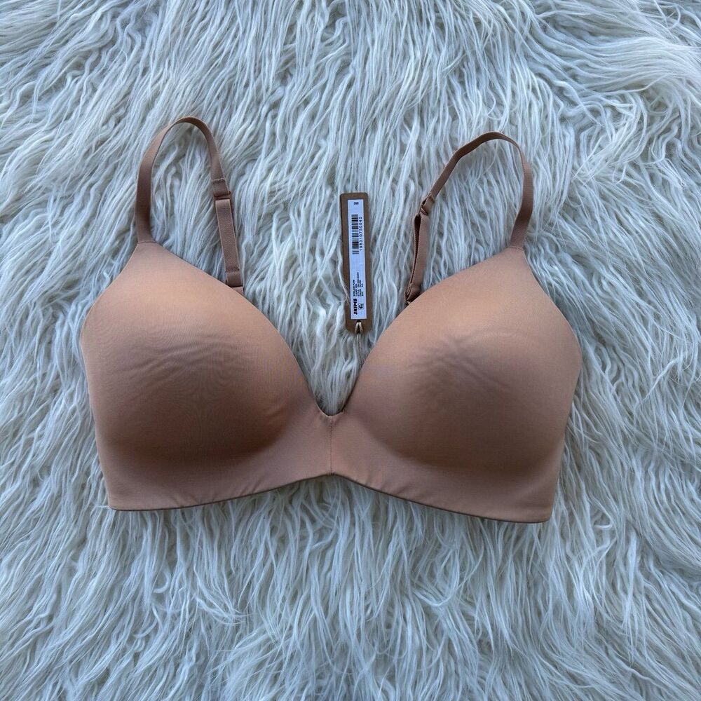 Skims Wireless Form T-shirt Bra Ochre Size 36C